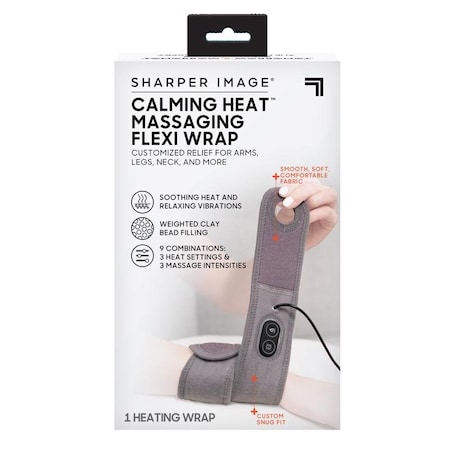 Sharper Image  Massaging Heat Flexi Wrap Fabric